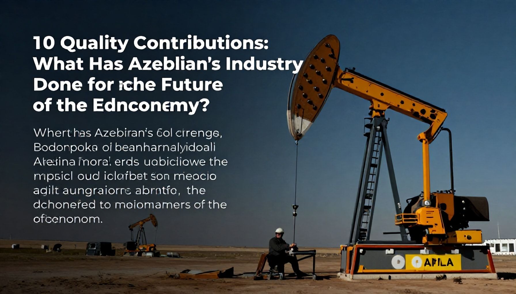 10 Keyfiyyətli Töhfə: Azərbaycan Neft Sənayesinin İqtisadiyyatın Gələcəyi Üçün Ne Qoydu?*