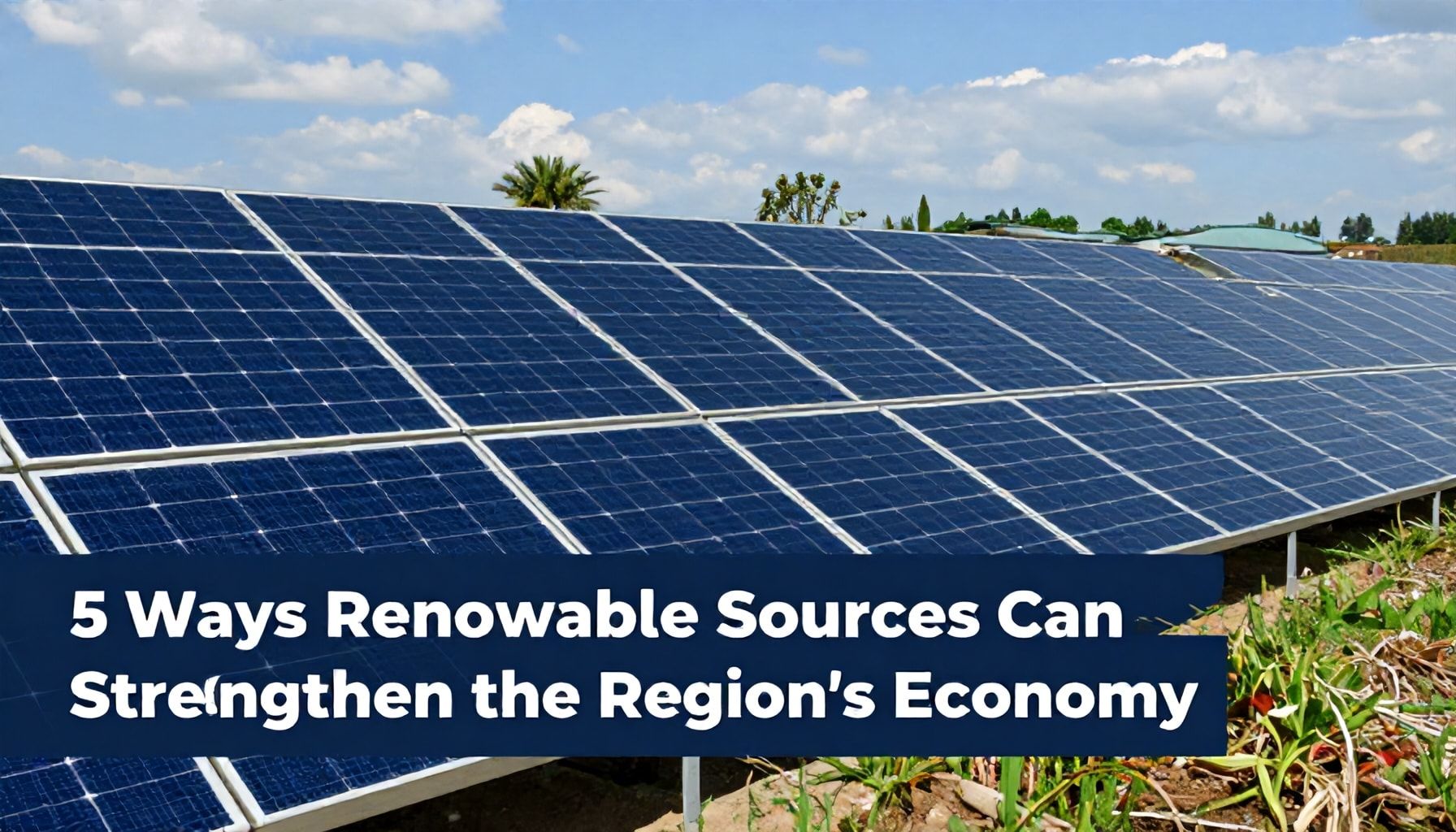 5 Növ Enerji Kaynakı ilə Bölgənin İqtisadiyyatını Quruması*