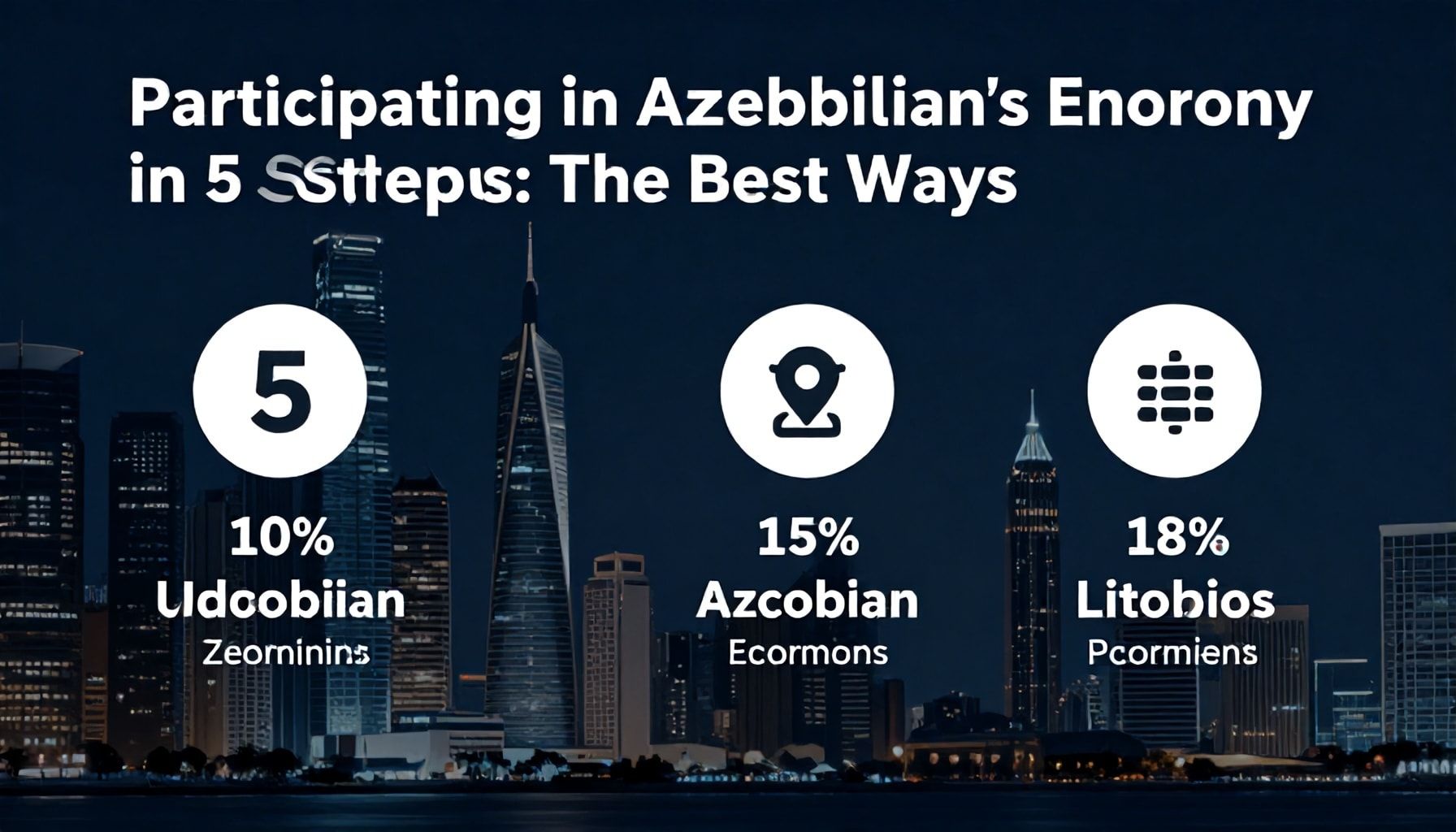 5 Şəkildə Azərbaycanın Enerji İqtisadiyyatına Qatılmaq: Ən Yaxşı Yollar*