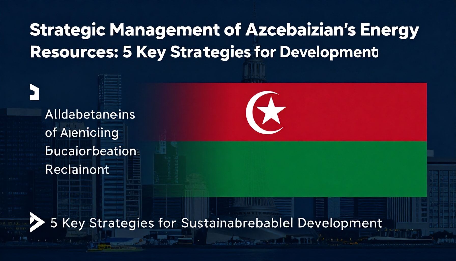 Azərbaycanın Enerji Kaynaklarının Stratejik Yönetimi: Sürdürülebilir Kalkınma İçin 5 Anahtar Strateji*