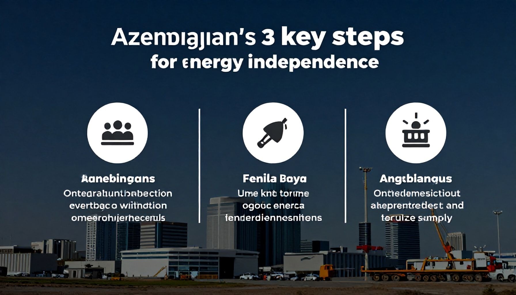Azərbaycanın enerji müstəqilliyi üçün 3 əsas addım: təhlükəsiz təminatın sirri*