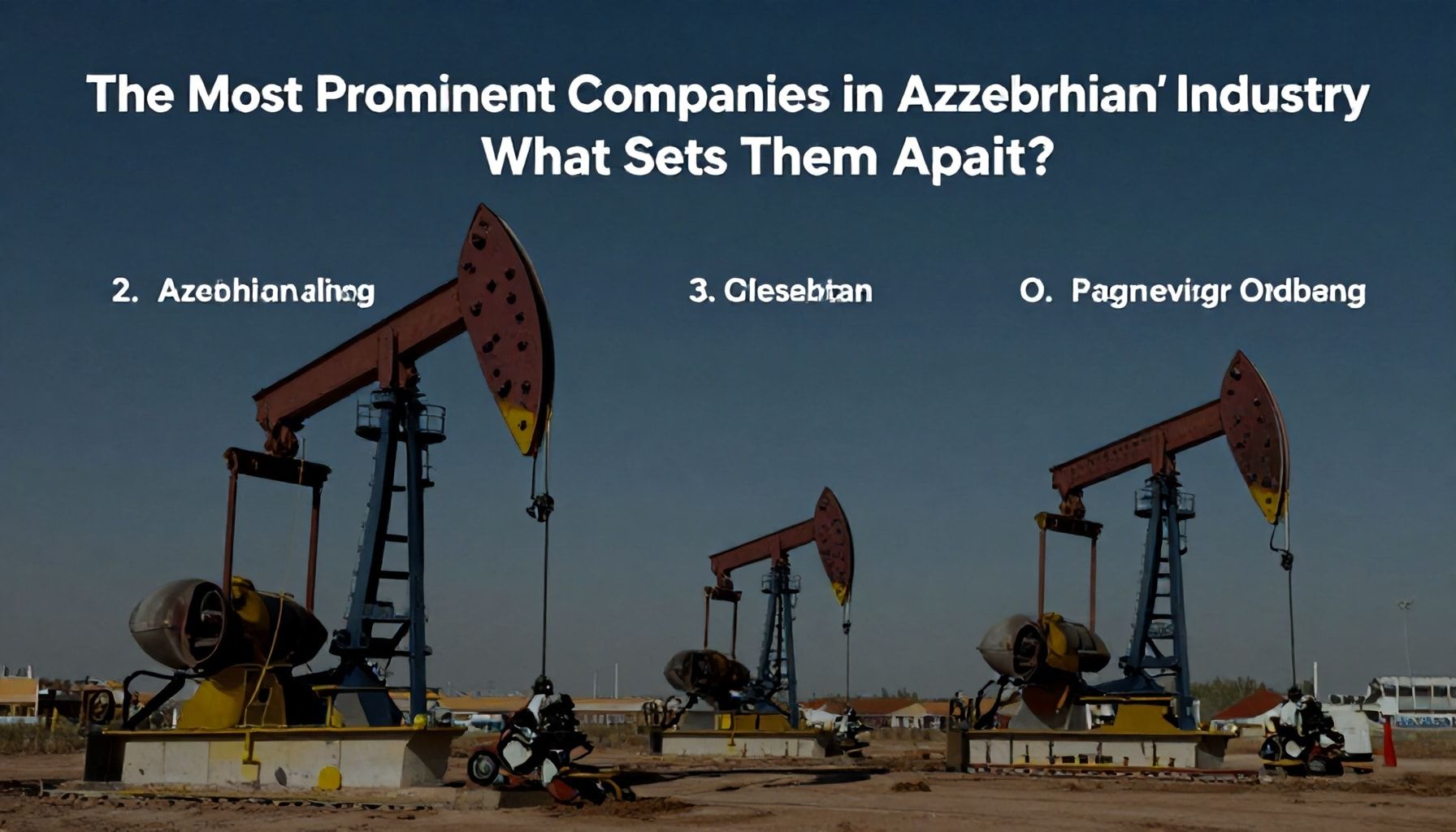 Azərbaycanın Neft Sənayesindəki Ən Mövcud Şirkətlər: Niyə Onlar Fərqlənir?*