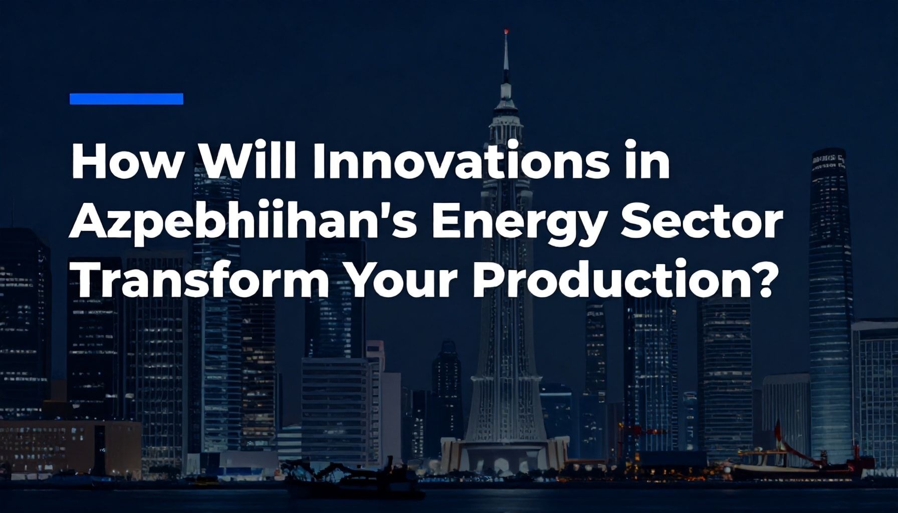 Gerçəklik: Azərbaycanın Enerji Sektöründəki İnnovasiyalar Sizin İstehsalatınızı Nasıl Dəyişəcək?*