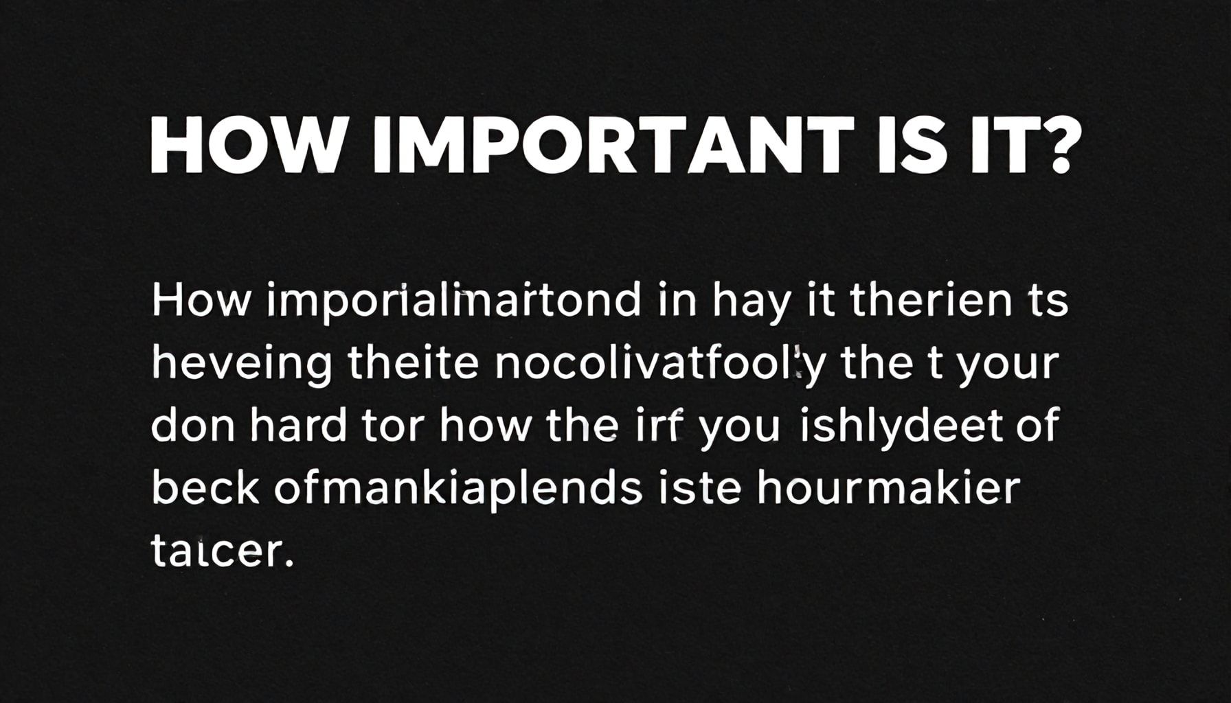 Nə Qədər Əhəmiyyətli Olur? 5 Fakt*