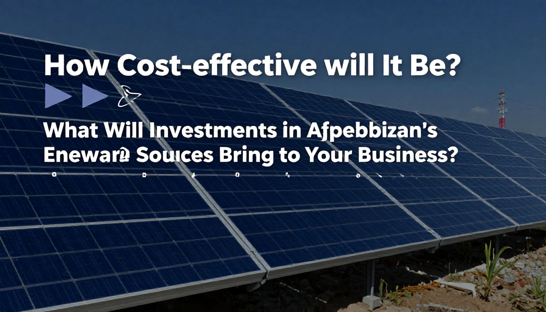 Nə Qədər Sərfəli Olacaq? Azərbaycanın Yenilənən Enerji Mənbələrinə Yatırımlarının Sizin Biznesinizə Ne Qoyacaq?*