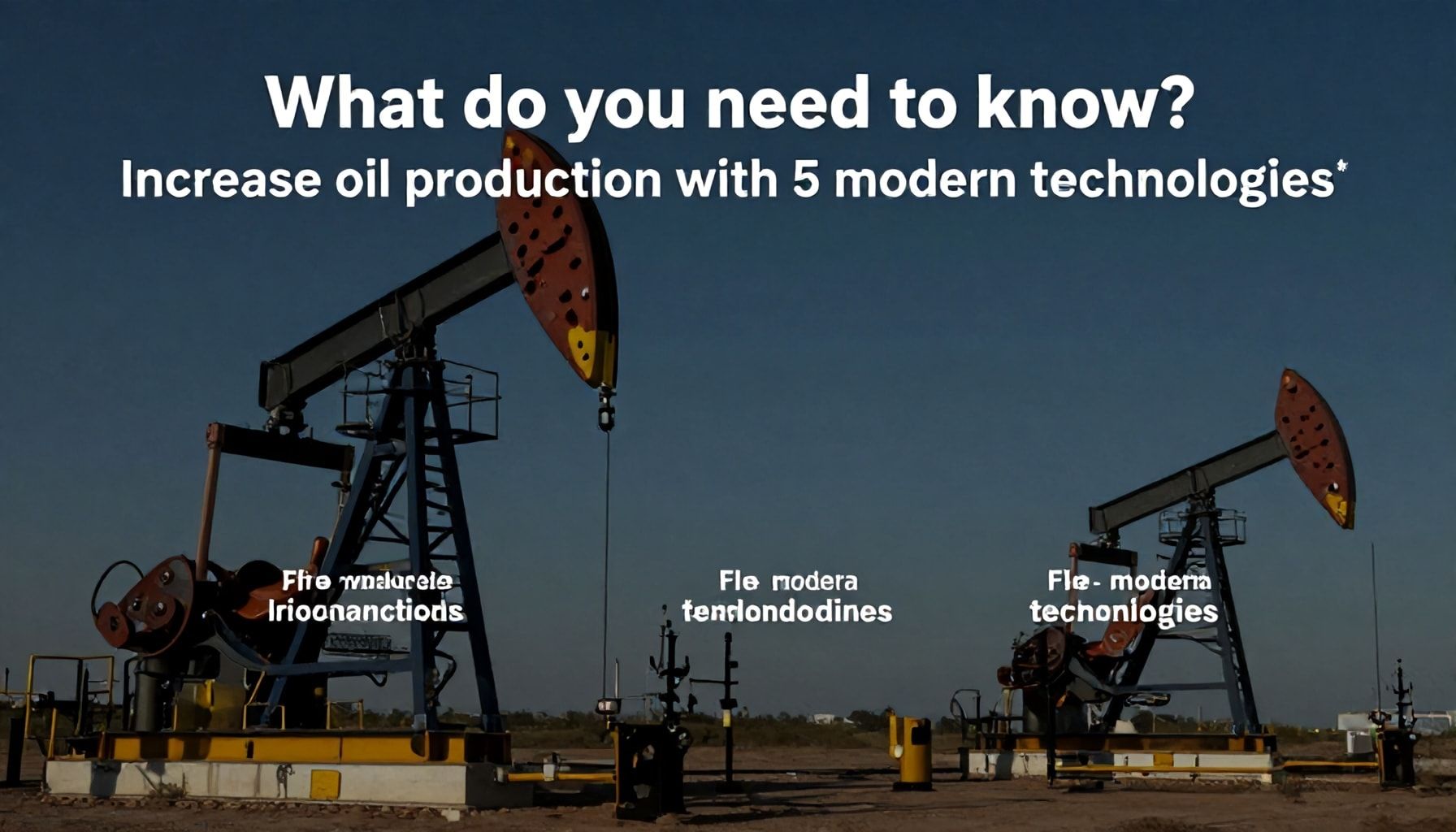 Nəyi bilməlisiniz? 5 modern texnologiya ilə neft hasilatını artırın*