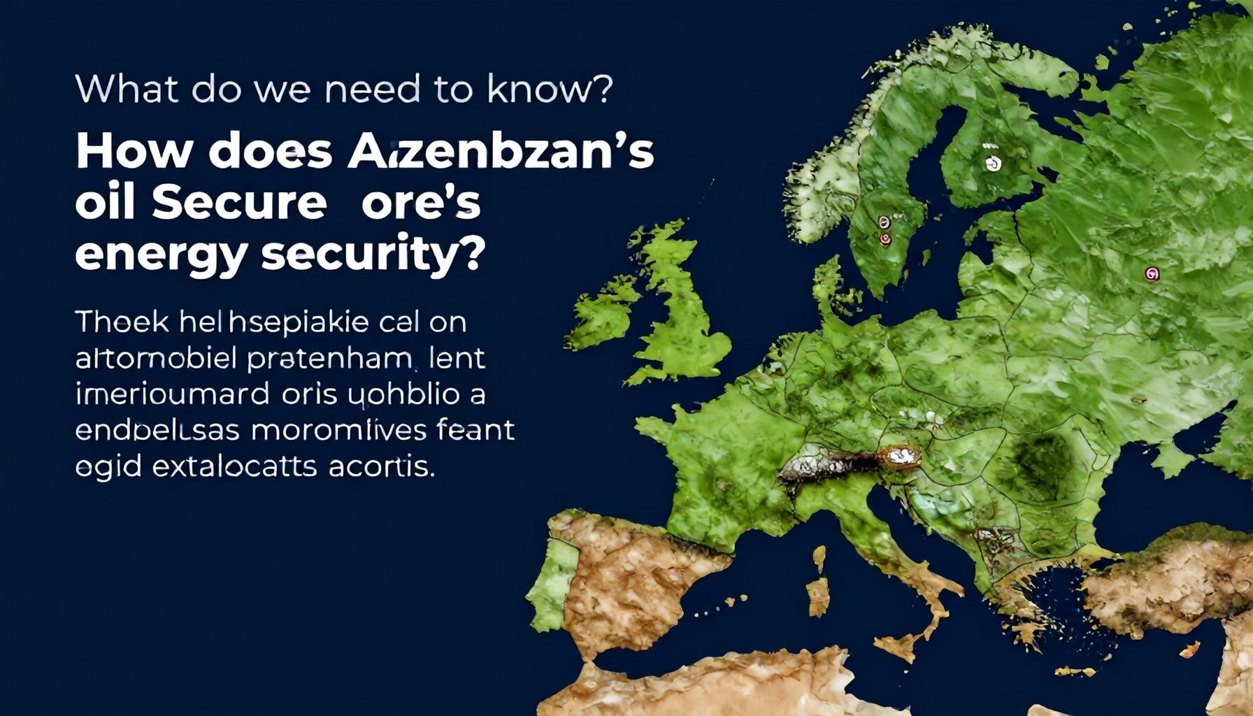 Nəyi bilməliyik? Azərbaycanın nefti ilə Avropa enerji təhlükəsizliyini necə təmin edir*