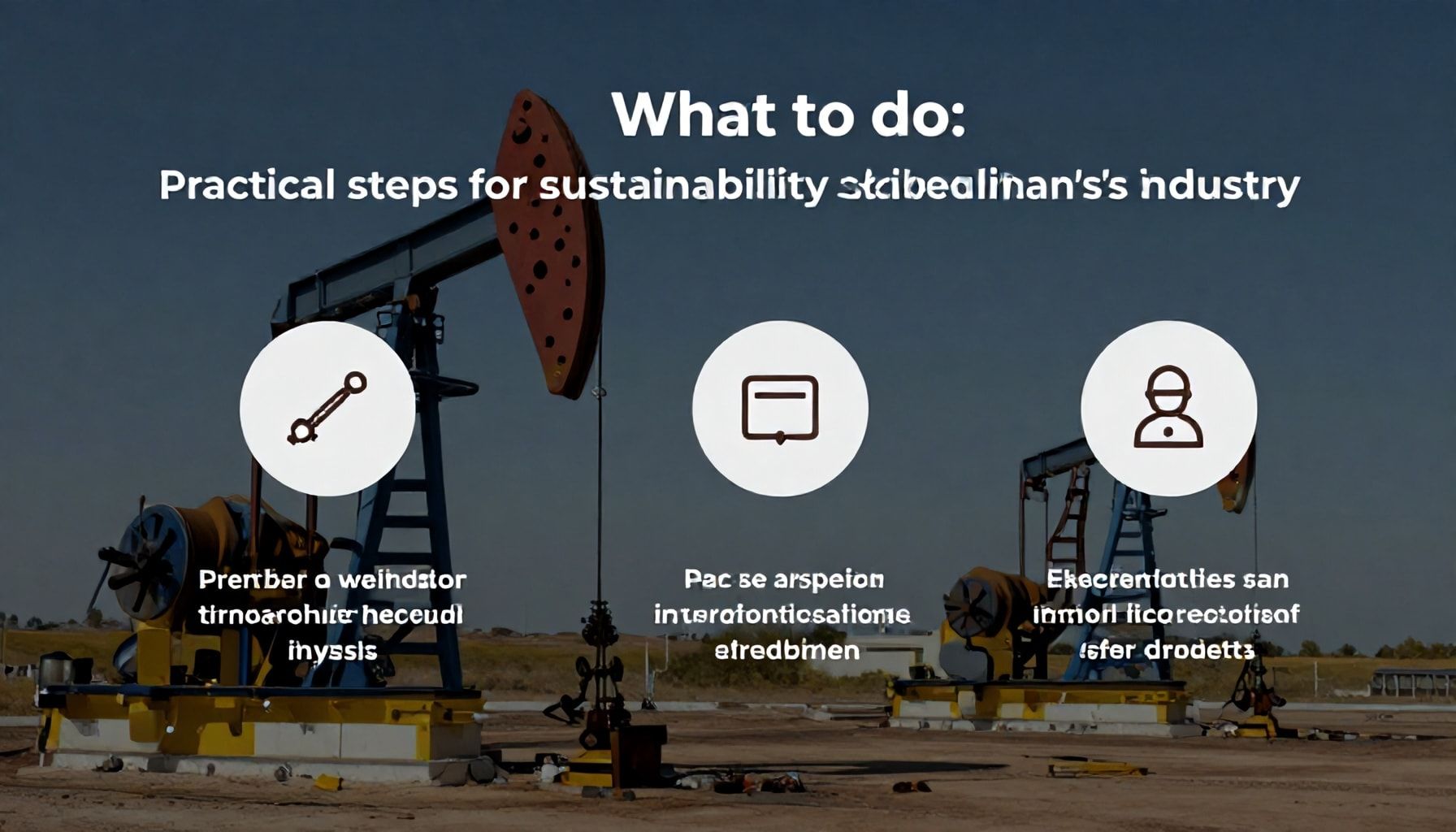 Nəyi etməli: Azərbaycanın neft sənayesində sürdürülebilirlik strategiyaları üçün praktik addımlar*