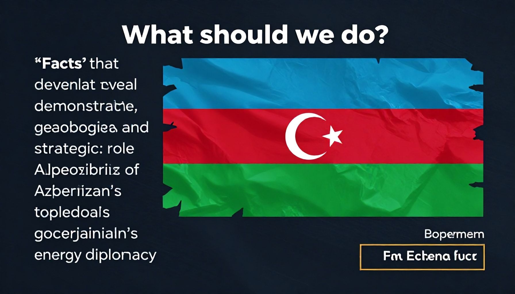 Nəyi görməliyik? Azərbaycanın enerji diplomatiyasının geosiyasi strateji rolunu açıb göstərən faktlar*