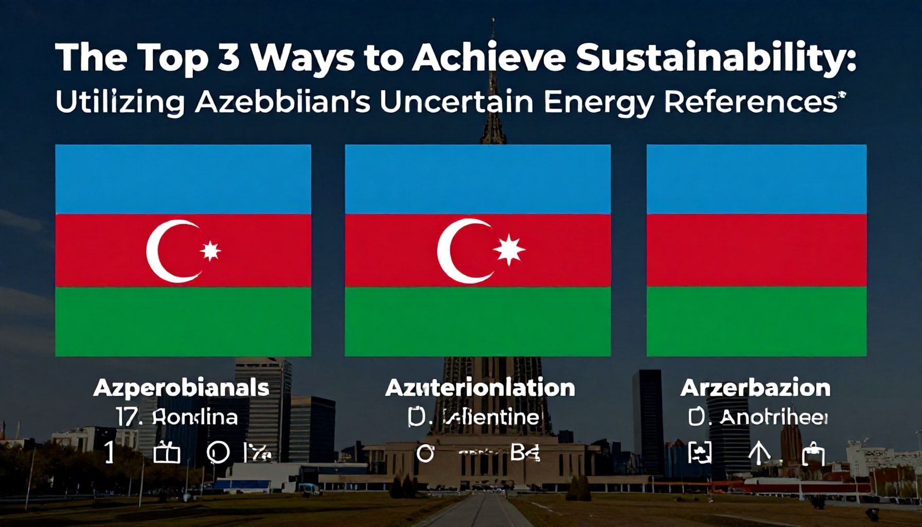 Sürdürüləbilirlikdə Ən Yaxşı 3 Yolu: Azərbaycanın Qeyri-Müəyyən Enerji İstinadlarının İstifadəsi*