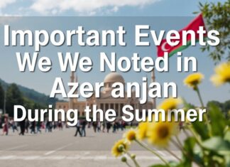 Azərbaycanda Yayı Qeydə Aldığımız Mühüm Hadisələr Important Events We Noted in Azerbaijan During the Summer